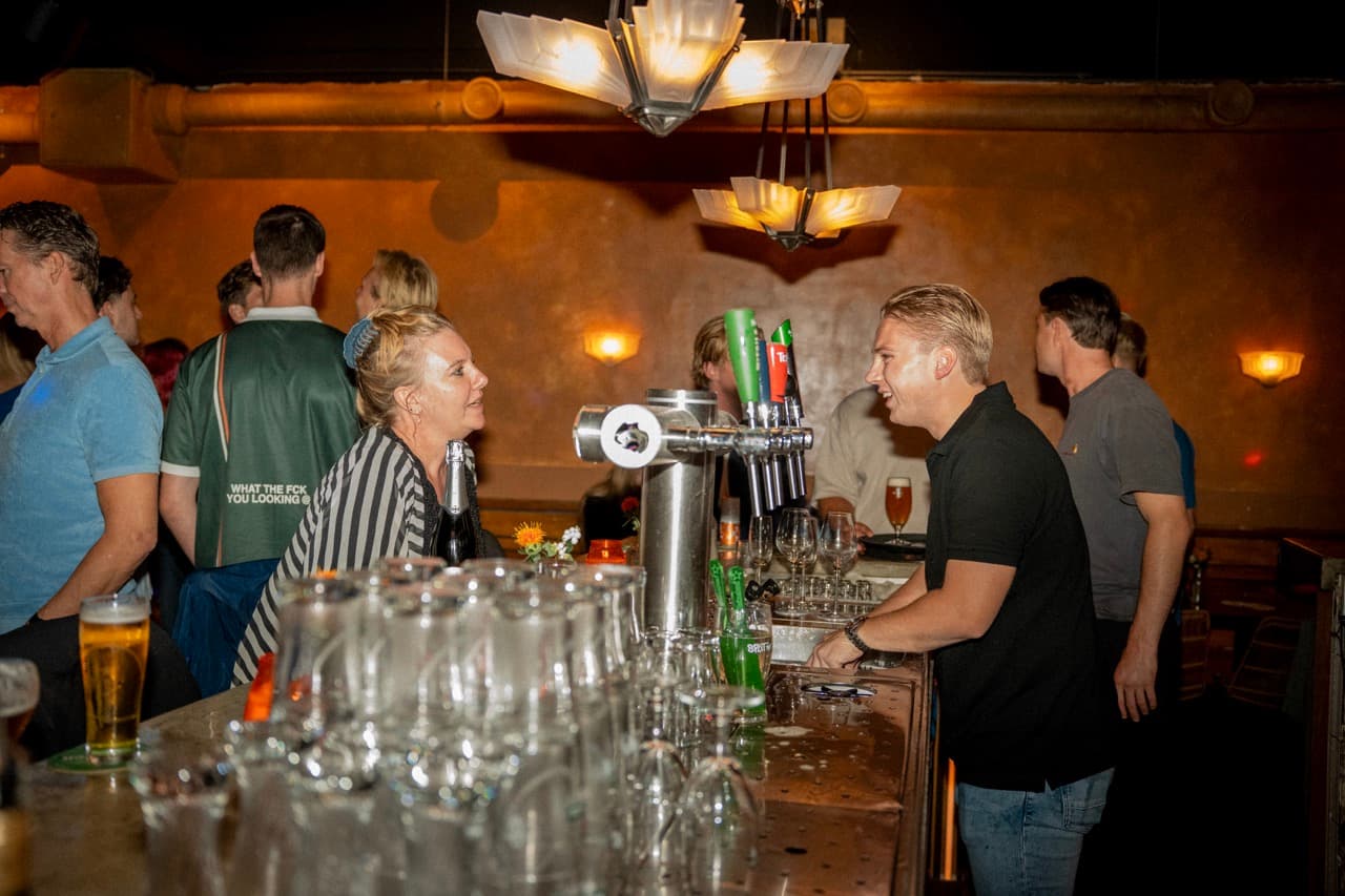 Sfeer in het café